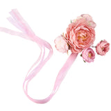 Flower Long Ribbons Bridesmaid Floral Hair Clip Bridal Hairpin Rustic Wedding