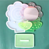 Flower Mirror Epoxy Resin Mold Jewelry Tools Jewelry Moulds DIY Handcraft