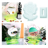 Flower Mirror Epoxy Resin Mold Jewelry Tools Jewelry Moulds DIY Handcraft