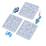 Flower Moon Butterfly Earring Resin Molds for Epoxy Casing