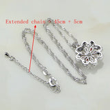 Multicolor Zircon Silver Jewelry Set for Women Wedding