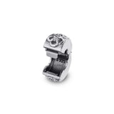 925 Sterling Silver Flower Pattern Clip Charms for Bracelet Jewelry Making