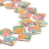 Stone and Shell Beads for Jewelry Making 16pcs