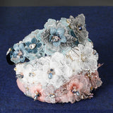 Baroque Flower Pearl Headband Crystal Hair Band