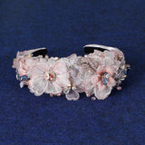 Baroque Flower Pearl Headband Crystal Hair Band