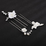 Flower Pearl Brida Hair Accessories Set Wedding Bride Hairpins