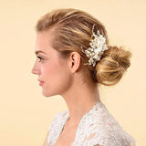 Flower Pearl Crystal Hair Clip Wedding Hair Comb Hairpin Headbands