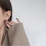 Flower Pearl Long Earrings Retro Ladies Jewelry