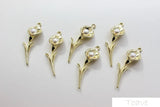 Flower Pearl Pendant Alloy DIY Ear Stud Material Accessories