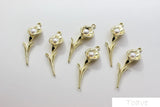 Flower Pearl Pendant Alloy DIY Ear Stud Material Accessories