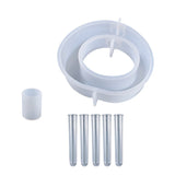 5Pcs Soft Silicone Mold Test Tube Resin Mold for Flower Pot DIY Crafts Gift