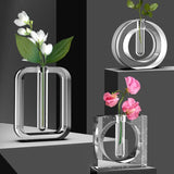 5Pcs Soft Silicone Mold Test Tube Resin Mold for Flower Pot DIY Crafts Gift
