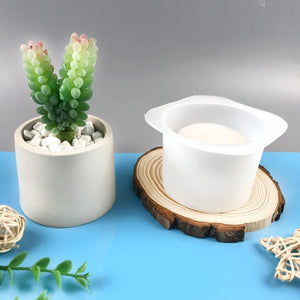 Silicone Flower Pot Epoxy Resin Mold DIY Crafts