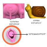 3D Cartoon Snails Cement Silicone Mould Craft Flower Pot Mold
