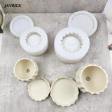 Silicone Succulent Flowerpot Mold Concrete Cement Vintage Plant Pot
