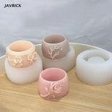 Silicone Succulent Flowerpot Plant Vintage Mold Concrete Cement