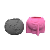 Silicone Flower Pot Mold for Succulent Plant Vintage Style