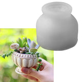 Resin Silicone Mold Succulent Plant Pot Concrete Cement Plaster Molds