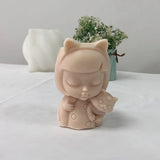 3D Cat Girl Flower Pot Silicone Mold