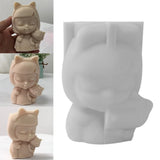 3D Cat Girl Flower Pot Silicone Mold