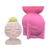 Silicone Flower Pot Mold Cement Aromatherapy Plaster Mould