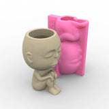 Silicone Flower Pot Mold Cement Aromatherapy Plaster Mould