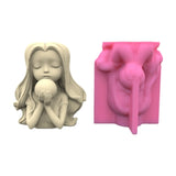 Silicone Flower Pot Mold for Concrete Cement Plaster Cup - Home Decor