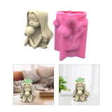Silicone Flower Pot Mold for Concrete Cement Plaster Cup - Home Decor