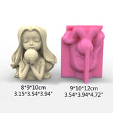 Silicone Flower Pot Mold for Concrete Cement Plaster Cup - Home Decor