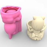 Succulents Concrete Flower Pot Silicone Mold DIY Plaster Cement Mold