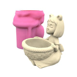 Succulents Concrete Flower Pot Silicone Mold DIY Plaster Cement Mold