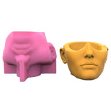 Silicone Flower Pot Mold for Succulents Plaster Cement DIY Mold