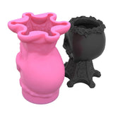 Skull Flower Pot Silicone Mold DIY Candle Holder Mould