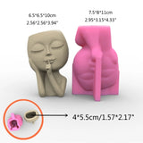 Silicone Flower Pot Molds for Big Head Doll Planter