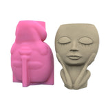 Silicone Flower Pot Molds for Big Head Doll Planter