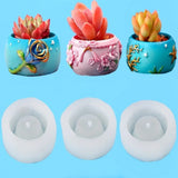 Flower Pot Silicone Resin Mold for Succulent Vase Candle Holder Wax Mold