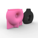 Silicone Resin Flower Pot Mold Succulent Vase Candle Holder Wax Mold