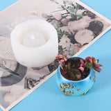 Flower Pot Silicone Resin Mold for Succulent Vase Candle Holder Wax Mold