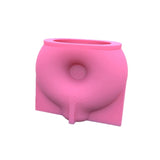 Silicone Resin Flower Pot Mold Succulent Vase Candle Holder Wax Mold