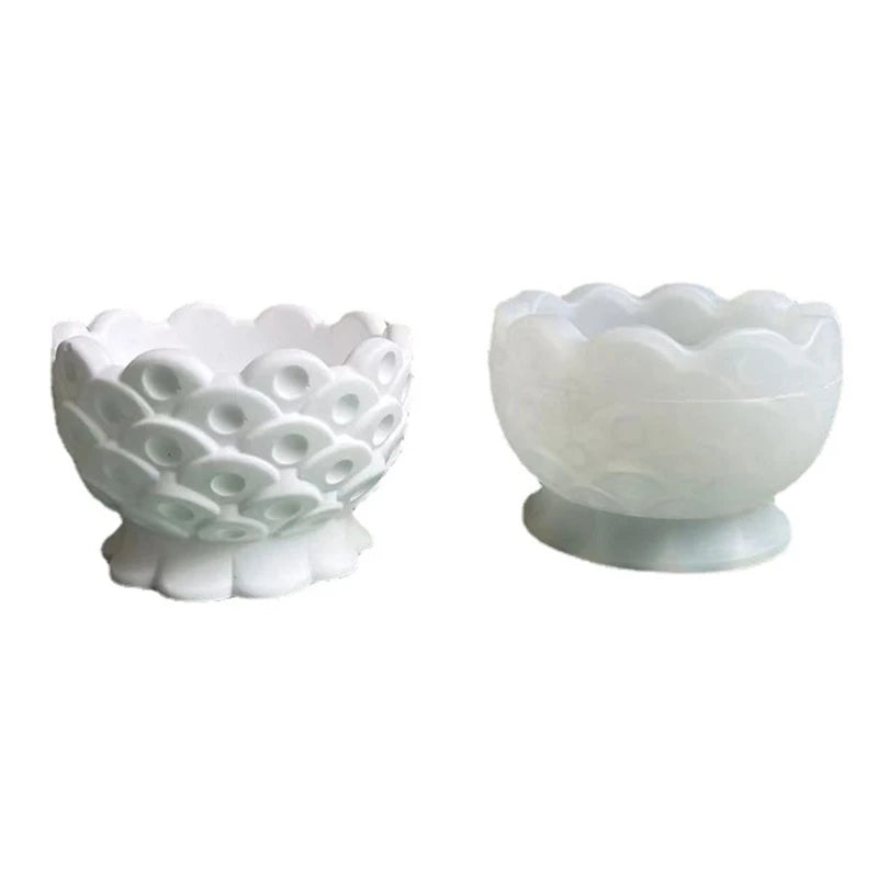 Silicone Tealight Candle Holder Resin Mold for DIY Craft