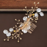 Flower Rhinestone Hair Comb Hair Accessories For Women