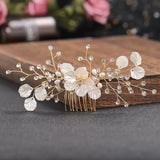 Flower Rhinestone Hair Comb Hair Accessories For Women