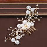 Flower Rhinestone Hair Comb Hair Accessories For Women