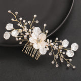 Flower Rhinestone Hair Comb Hair Accessories For Women