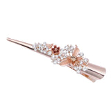 Flower Rhinestone Hair Clip Wedding Headwear Crystal Barrette