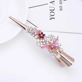 Flower Rhinestone Hair Clip Wedding Headwear Crystal Barrette