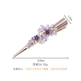 Flower Rhinestone Hair Clip Wedding Headwear Crystal Barrette