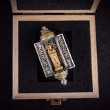 Flower Seed Buddha Gawu Box Silver Pendant Personality Pendant
