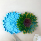 Flower Shape Coaster Epoxy Resin Mold Cup Mat Silicone Mould