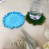 Flower Shape Coaster Epoxy Resin Mold Cup Mat Silicone Mould